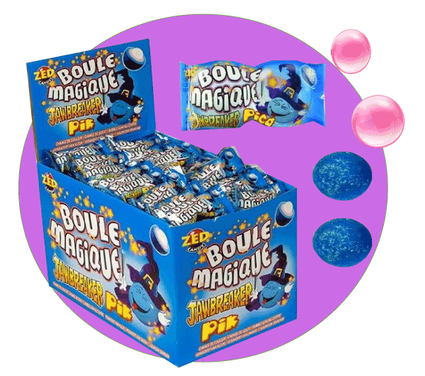 Boule Magique Bleue Candy Crazy