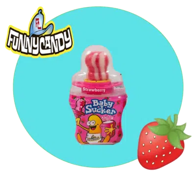sucette biberon baby sucker fraise