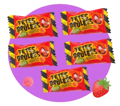 Tête brulée bille fraise