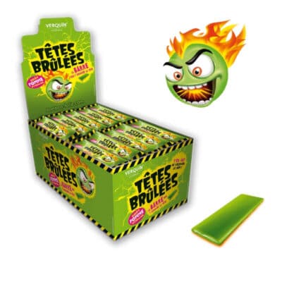 Tête brulée barre pomme verte