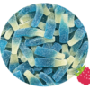 bouteille sucrée bleue framboise