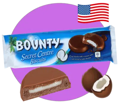 Secret centre bounty biscuits
