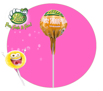 Sucette popfizz tropical LUTTI