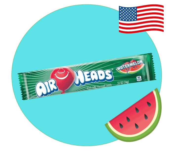 Airheads framboise - Bonbon américain
