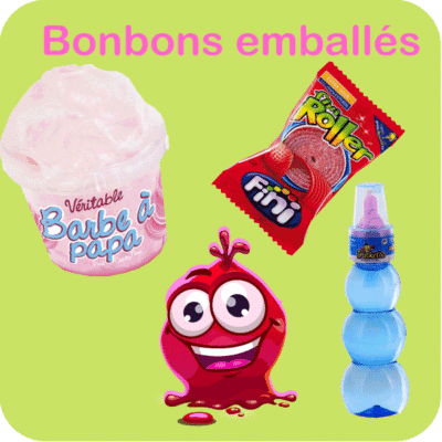 bonbons emballés