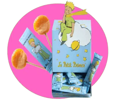 sucette caramel à l'ancienne le petit prince