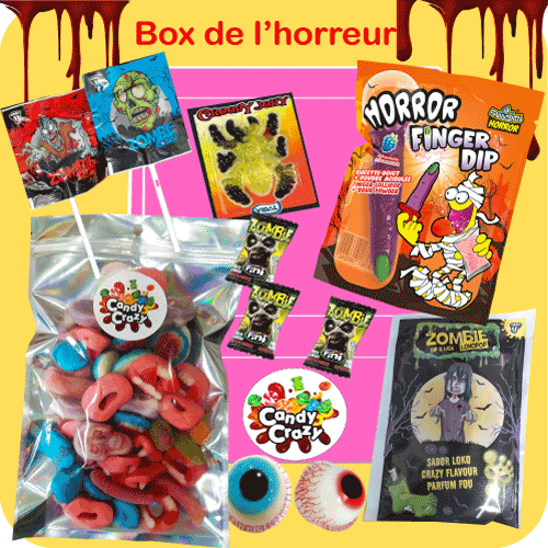 Box bonbons de l'horreur - Candy Crazy