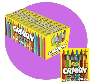 Crayons bubble gum