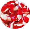 bonbons mini coeurs lisses