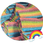 bonbon ceinture citrique gélifiée arc en ciel