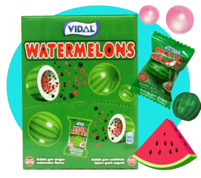 bubble gum pastèque VIDAL