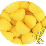bonbon guimauve chamallow balle de golf banane