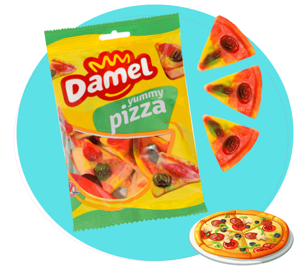 Damel - Pizzas américaines - Bonbons gelifie - 250 unités 