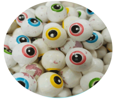 oeil terrifiant terror eye chewing gum