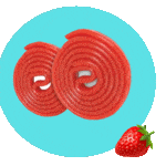 bonbon rouleau fraise
