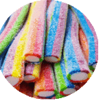 câble jumbo acidulé multicolore