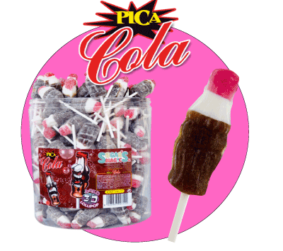 Bonbon sucette coeur cola - Glamy Candy