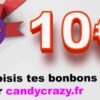 Bon cadeau 10e candycrazy
