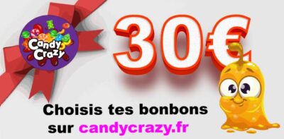 Bon cadeau bonbons 30e candycrazy