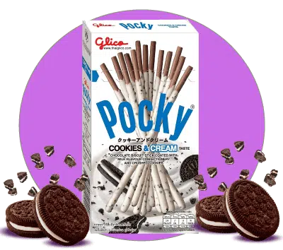 pocky cookies and cream