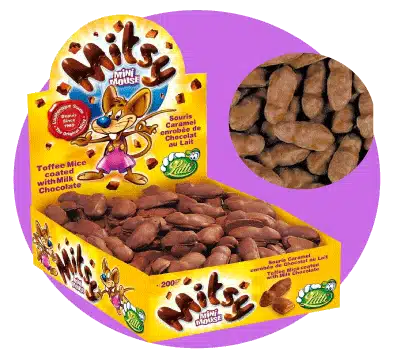 souris au caramel mitsy de Lutti