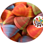 toupies multicolores bonbons