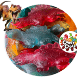 Dinosaure pierrot gourmand