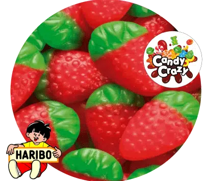 bonbons fraises lisses Haribo