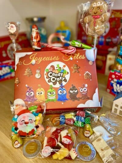 box de noel bonbons et chocolats