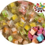 nougat coloré cubes individuels 4 gr