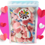 mélange de bonbons roses