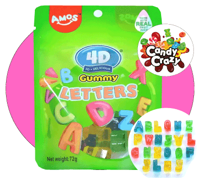 amos gummy letters 4D