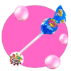 sucette warheads blue