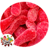 langues de chat rouge fraise