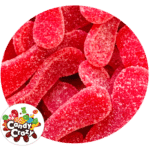 langues de chat rouge fraise