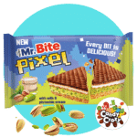 Mr bite pixel gaufrette crème pistache