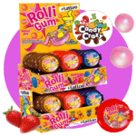 rolli gum fraise chewing-gum rouleau