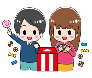 Bonbons amusants pour un enfant