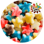 bonbon étoile twist multicolore