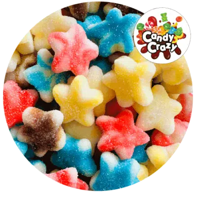 bonbon étoile twist multicolore