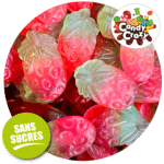 bonbon sans sucre fraise