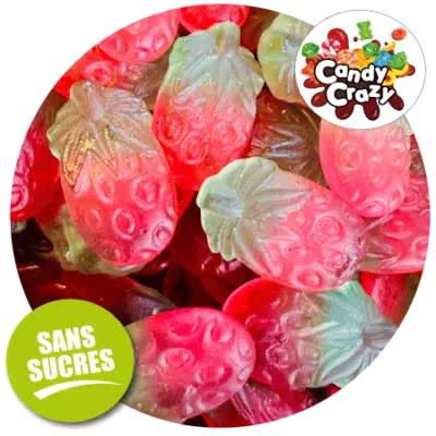 bonbon sans sucre fraise
