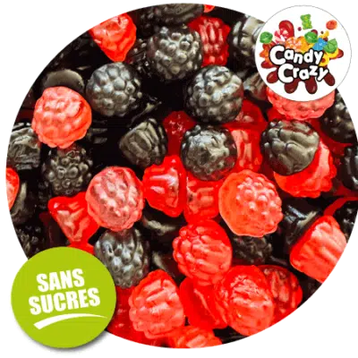 bonbons sans sucre fruits des bois