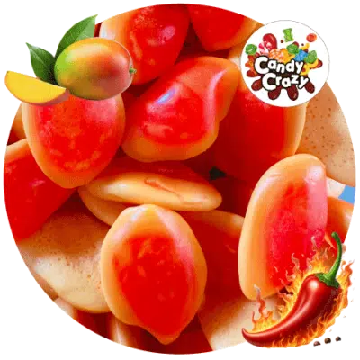 mangue fourrée piquante bonbon