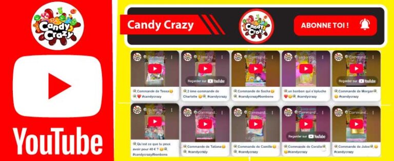 Chaine YouTube Candy Crazy