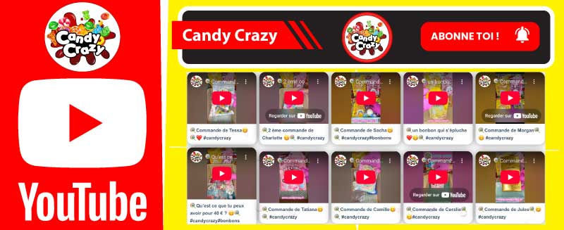Chaine YouTube Candy Crazy