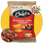 chips brets poivrons grillés chorizo