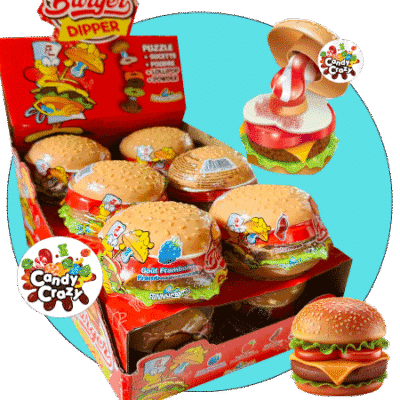 burger dipper Funny candy