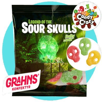 sachet de tête de mort Grahns