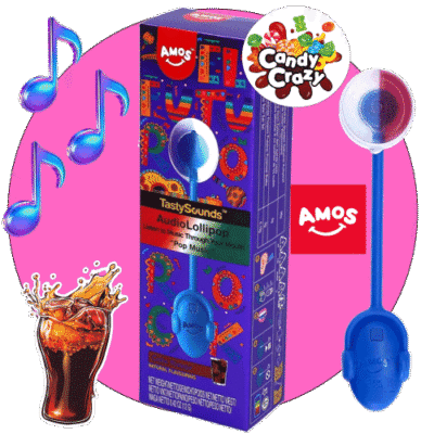 sucette tasty sounds Amos COLA